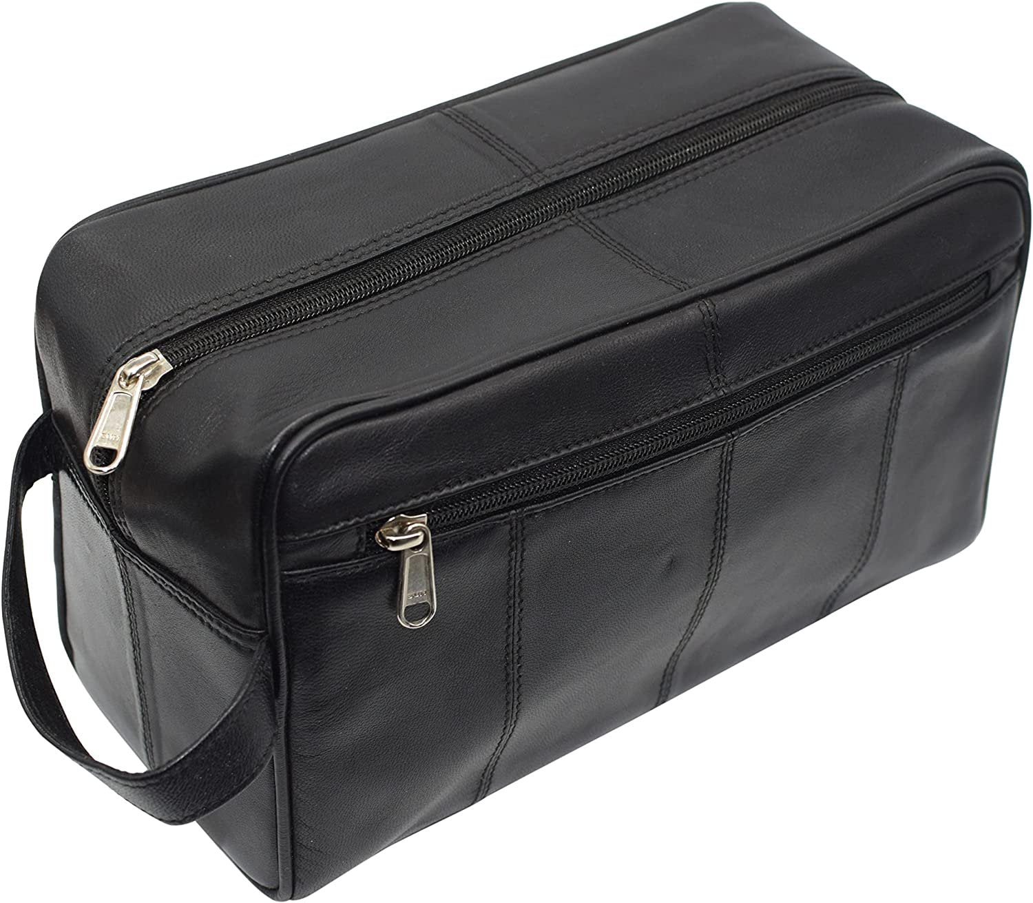 buy mens travel toiletrie bag Travel Toiletry Bag Genuine Leather Dopp Kit Travel Organizer For Men Women Large