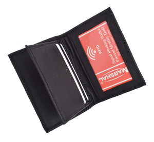 Men's RFID Blocking Soft Premium Leather Center Flap Credit Card ID Holder Bifold Wallet RFIDP155-menswallet