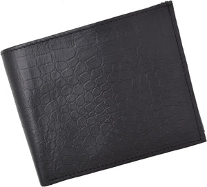 RFID Blocking Premium Soft Leather Men's Multi-Card Compact Center Flip Bifold Wallet-menswallet