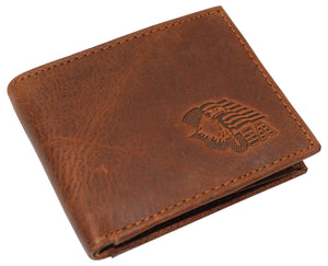 Eagle USA RFID Blocking Real Leather Bifold Classic Wallet for Men-menswallet
