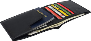 Travel Passport Organizer Holder Credit Card Case Protector Cover Wallet (Hot Pink)-menswallet