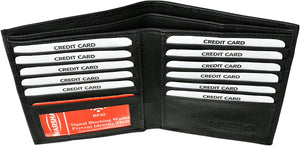 2 RFID Blocking Leather Wallets for Men - Excellent Travel Bifold Credit Card Protector RFID Blocking Hipster Wallets for Man-menswallet