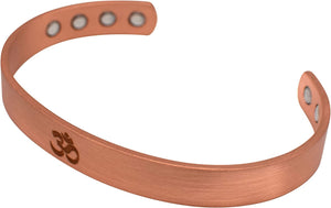 OM Pure Copper Bracelet 8pcs Strong Magnets for Men & Women Gift Bag (12.5mm)-menswallet