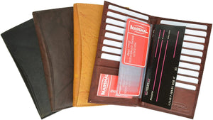 Credit Card and Checkbook Holder Without Snap-menswallet