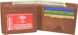 Sombrero Genuine Leather Bifold Trifold RFID Blocking 5 De Mayo Wallet for Men-menswallet