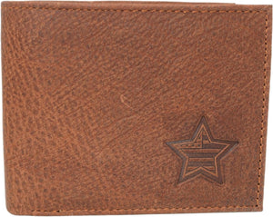 Marshal USA Star RFID Blocking Real Leather Bifold Trifold Wallet for Men (Bifold)-menswallet
