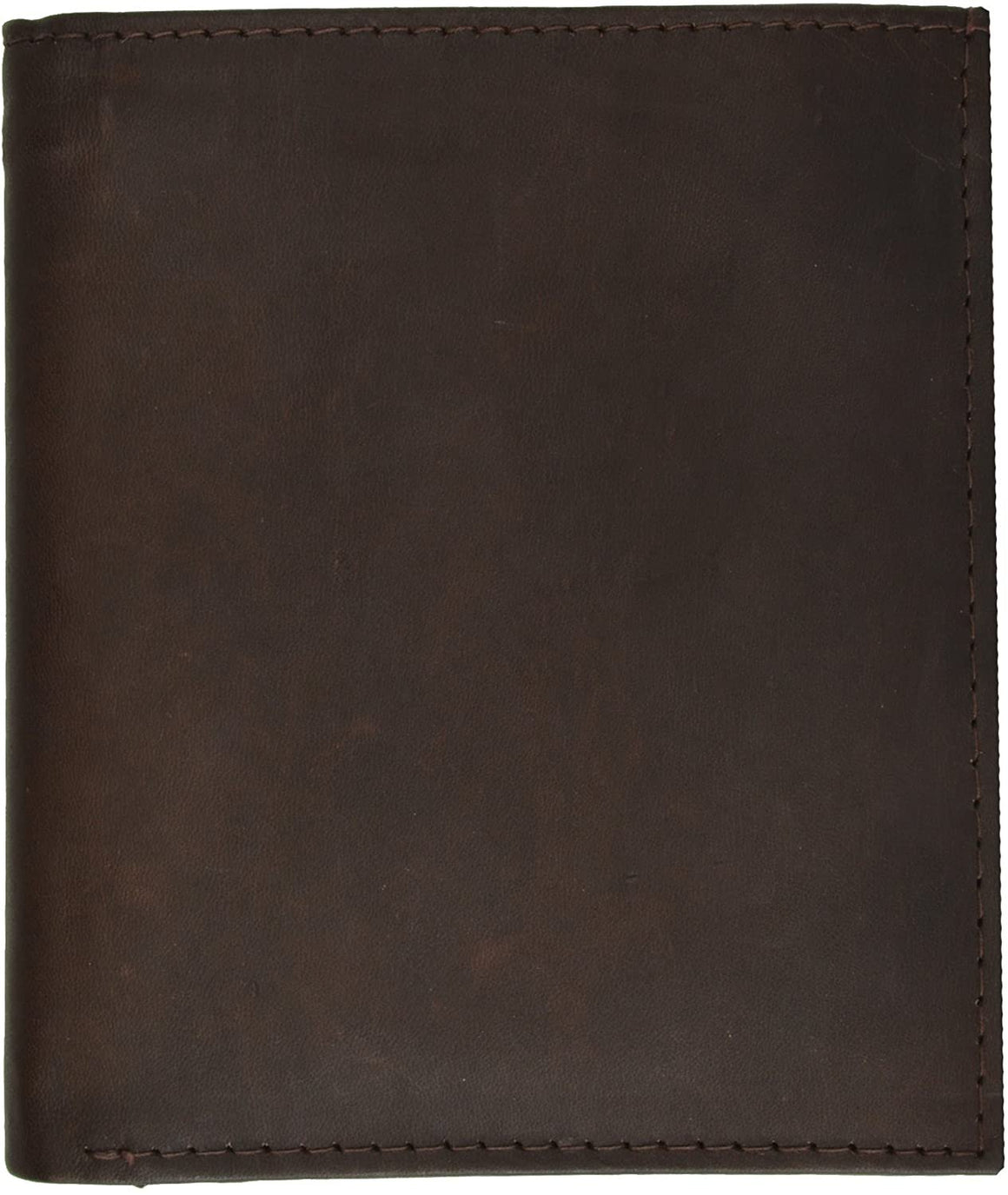 Marshal Men's Genuine Leather European Bifold Wallet Slim Hipster 2 Windows Credit Card Euro (RFID Black)