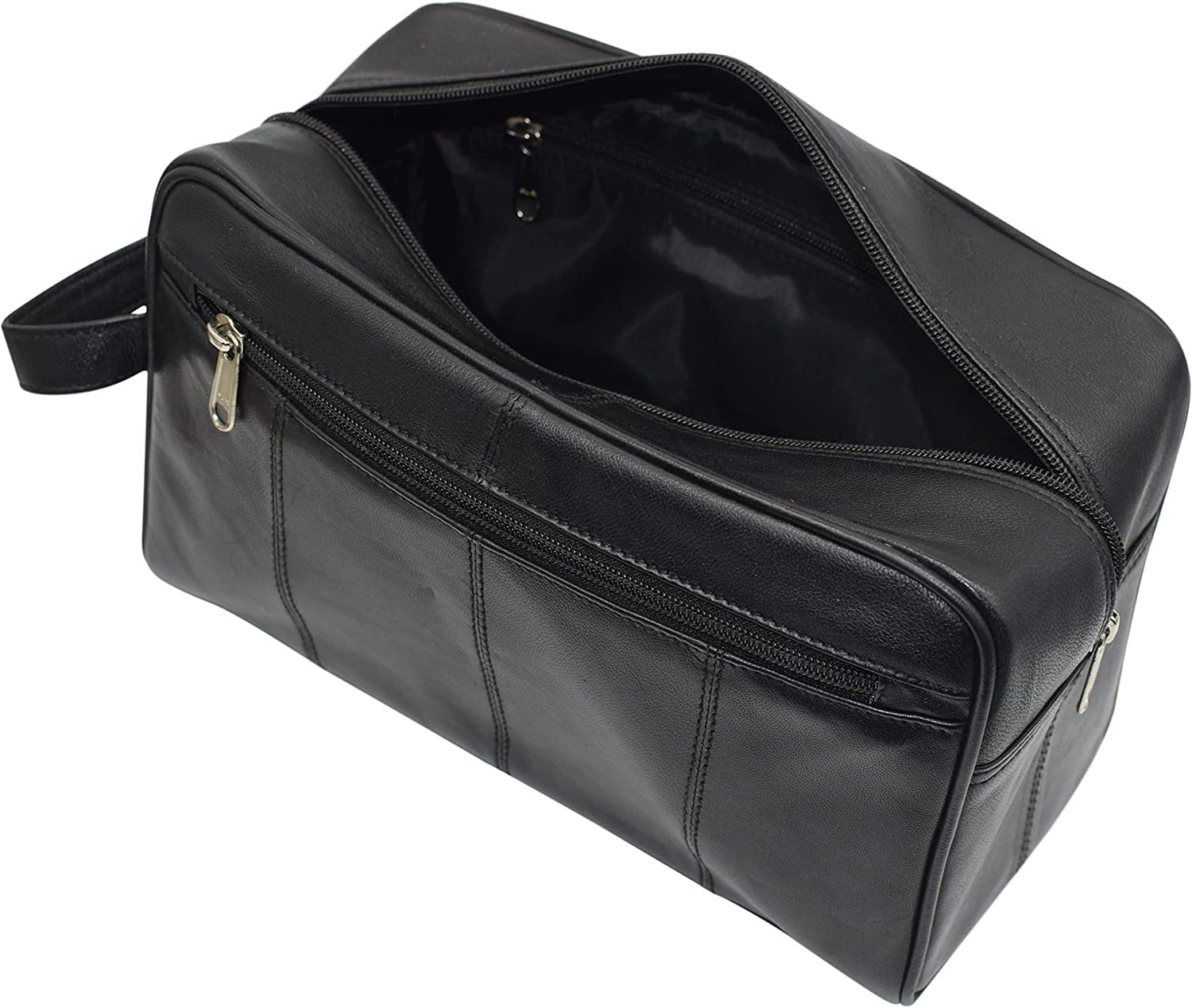 extra large travel toiletry bag Travel Toiletry Bag Genuine Leather Dopp Kit Travel Organizer For Men Women Large