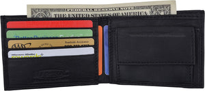 Marshal Soft Leather Kids Slim Thin Coin Pouch Bifold Wallet-menswallet