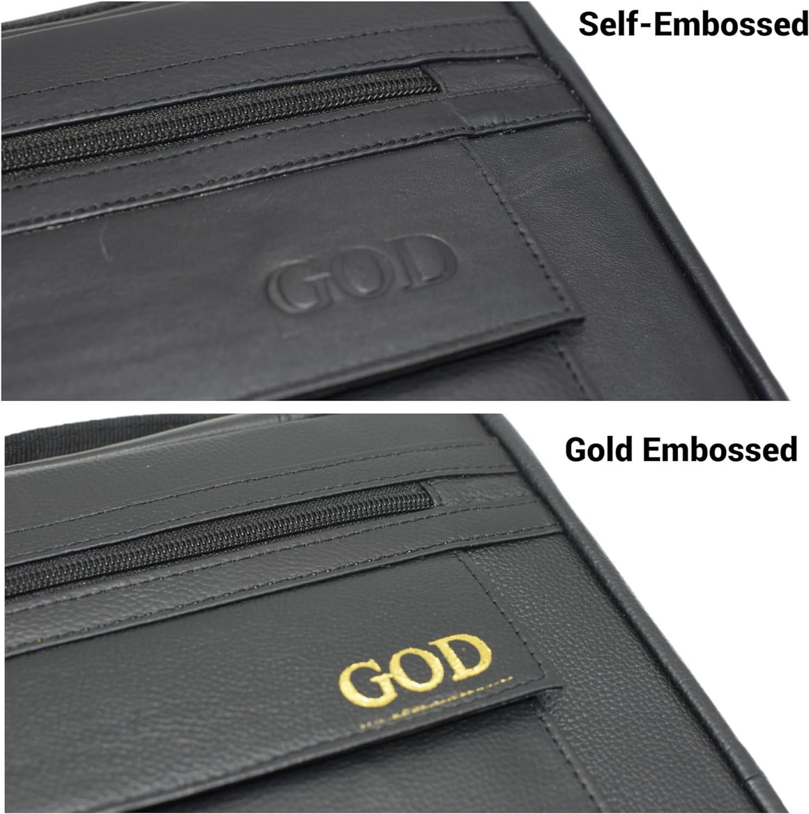 Personalized Genuine Leather Large Book Covers Bible Covers with Handle-menswallet