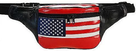 American Flag Fanny Pack style - 962AL-menswallet