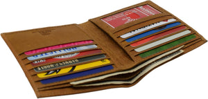 Bifold Hipster Credit Card Wallet RFID Blocking Men's Cowhide Leather Wallet-menswallet