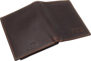Personalized RFID Blocking Bifold Hipster Multi Credit Card ID Holder Wallet Vintage Leather-menswallet
