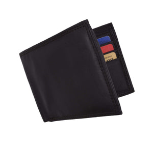 Men's Slim Bifold RFID Blocking Premium Genuine Leather Credit Card ID Wallet by Swiss Marshall-menswallet